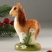 Сувенир Лошадка Мальва, 11,5х6,5 см, селенит