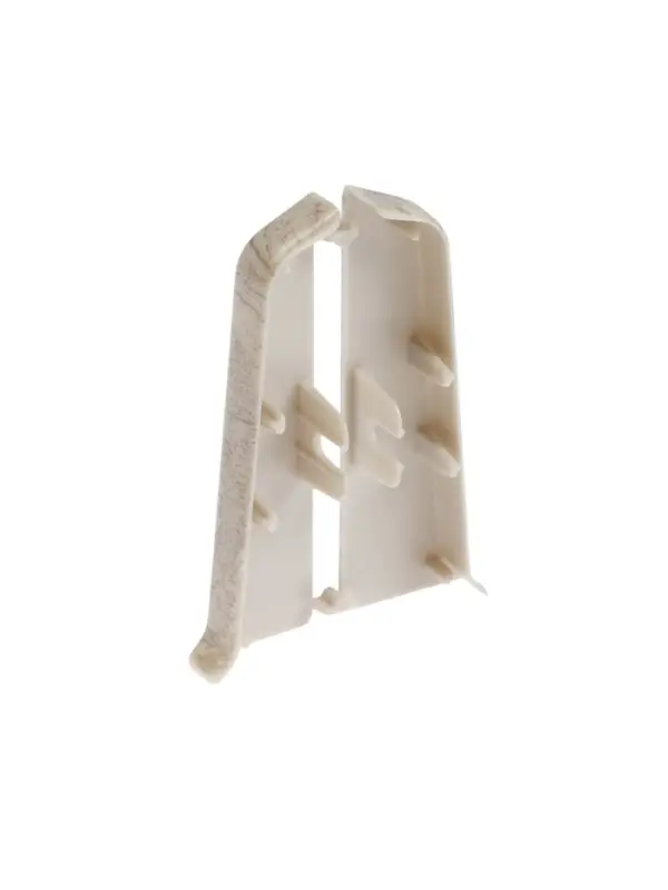 Торцевые заглушки для плинтуса &laquo;Деконика&raquo;, пара, 70 мм, цвет 547 лофт светло-серый