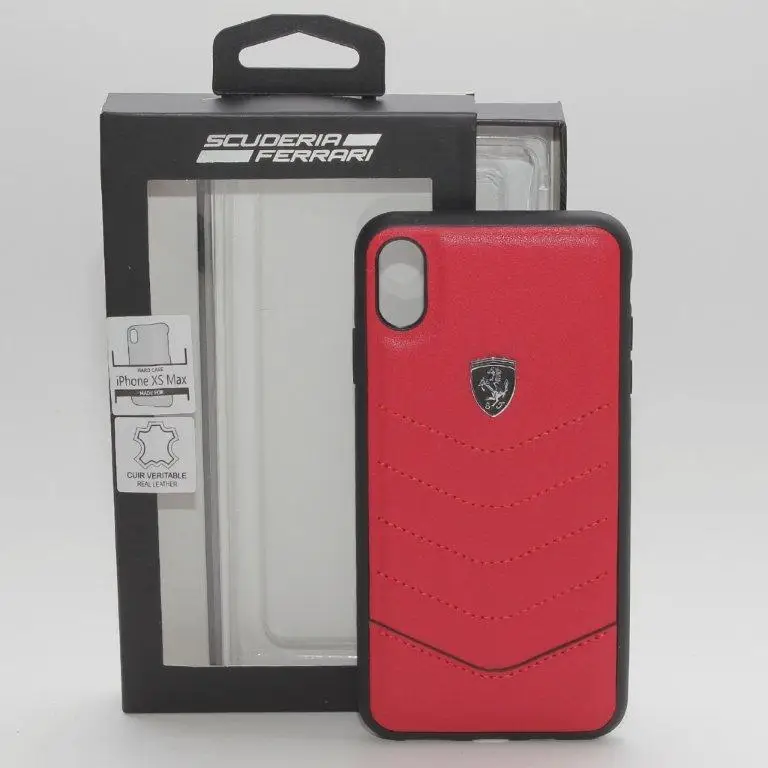 Чехол iPh XS MAX Ferrari QU КРАСНЫЙ Чехол iPh XS MAX Ferrari QU КРАСНЫЙ