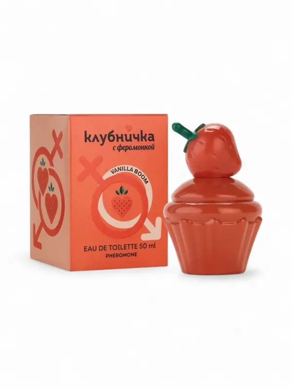 Туалетная вода женская Клубничка С Феромонкой Vanilla Boom, 50 мл Туалетная вода женская Клубничка С Феромонкой Vanilla Boom, 50 мл