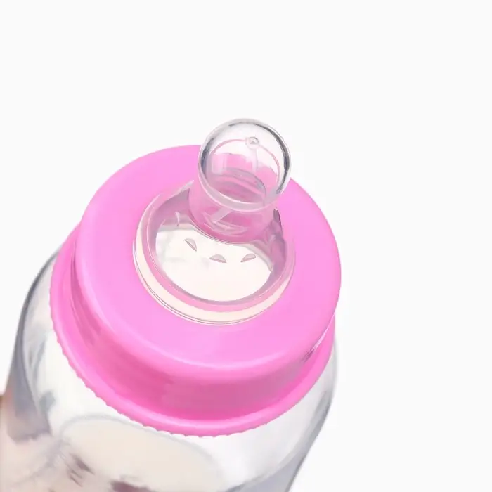 Бутылочка для кормления 3 в 1 &laquo;Чудесная малышка&raquo;, в комплекте ложка и носик-поильник, 150 мл, от 6 мес., розовый