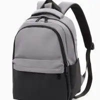 Рюкзак городской, 2 отделения, 3 кармана, водонепроницаемое дно, 27&times;14&times;39 см, серый