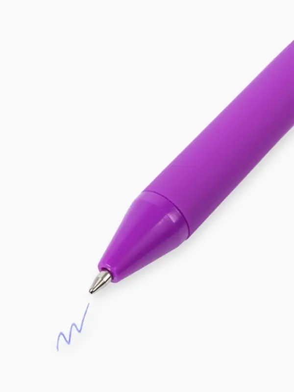 Ручка прикол шариковая синяя паста автоматическая 0.7 мм МИКС надписей &laquo;Приношу счастье&raquo;