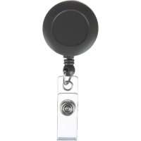 Держатель для бейджа Deli 8309 с рулеткой (без бейджа),80см, серый, 12шт/уп