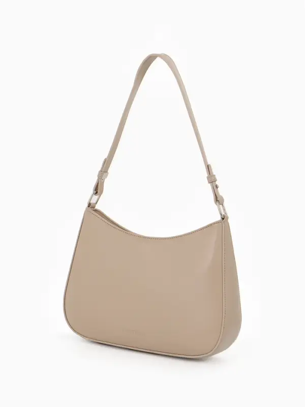 Сумка женская багет TEXTURA на молнии, 28&times;6&times;17 см, бежевая