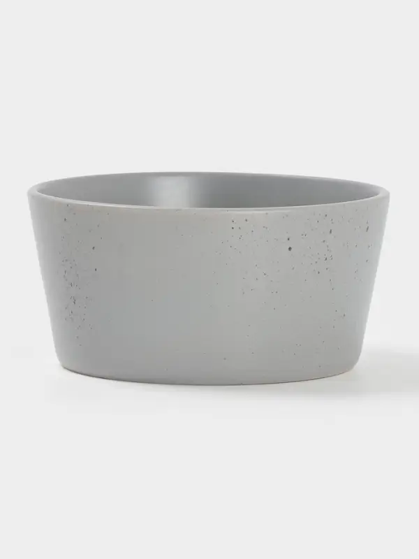 Салатник  Доляна 14,5х7 см "Гранит" серый