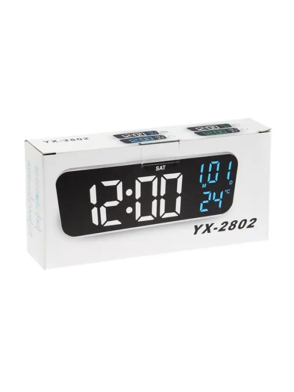 Часы - будильник электронные настольные: календарь, термометр, таймер, USB Часы - будильник электронные настольные: календарь, термометр, таймер, USB