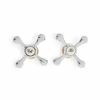 Ручка для смесителя ZEIN Z001K, с кран-буксой 1/2", цинк, цвет хром