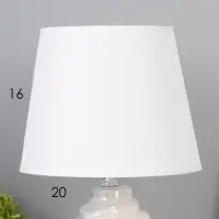 Лампа настольная E27 40Вт "Ракушка" беж перламутр 20х20х32 см