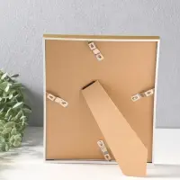 Фоторамка пластик 20х25 см "Современная классика" золото и белый 26х20,8х1,5 см