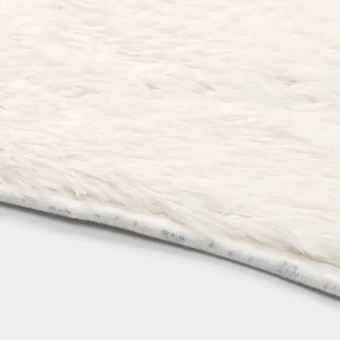 Коврики для ванной и туалета Доляна &laquo;Пушистик&raquo;, 2 шт.: 40&times;50 см, 50&times;80 см, цвет белый