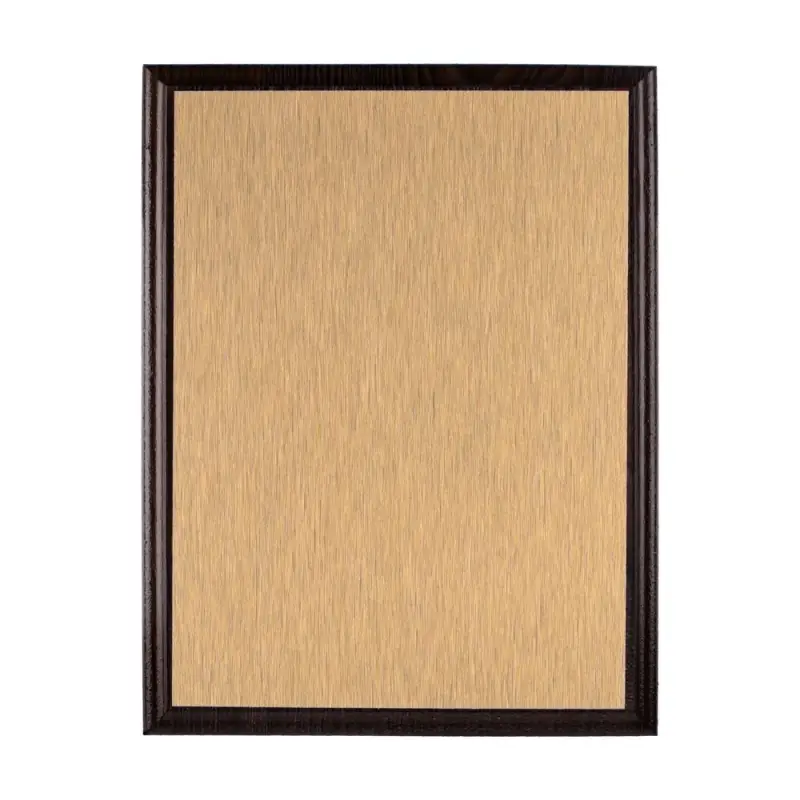 Плакетка Plaque, малая, венге с золотистой пластиной Плакетка Plaque, малая, венге с золотистой пластиной