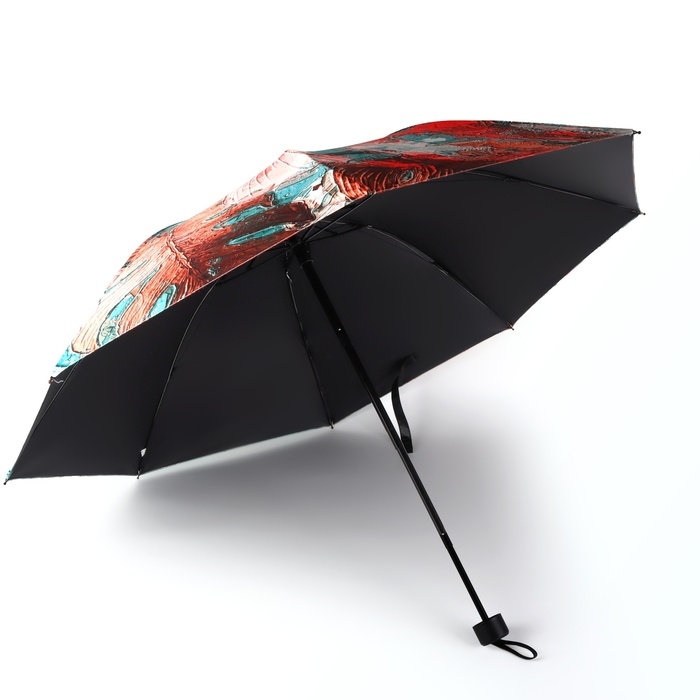 Зонт механический «Фауна», эпонж, 4 сложения, 8 спиц, R = 48/55 см, D = 110 см, цвет МИКС Зонт механический «Фауна», эпонж, 4 сложения, 8 спиц, R = 48/55 см, D = 110 см, цвет МИКС
