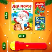 Игровой набор с проектором и книгами ZABIAKA &laquo;Новогодний проектор. Лошадь&raquo;, световые эффекты, 3 сказки