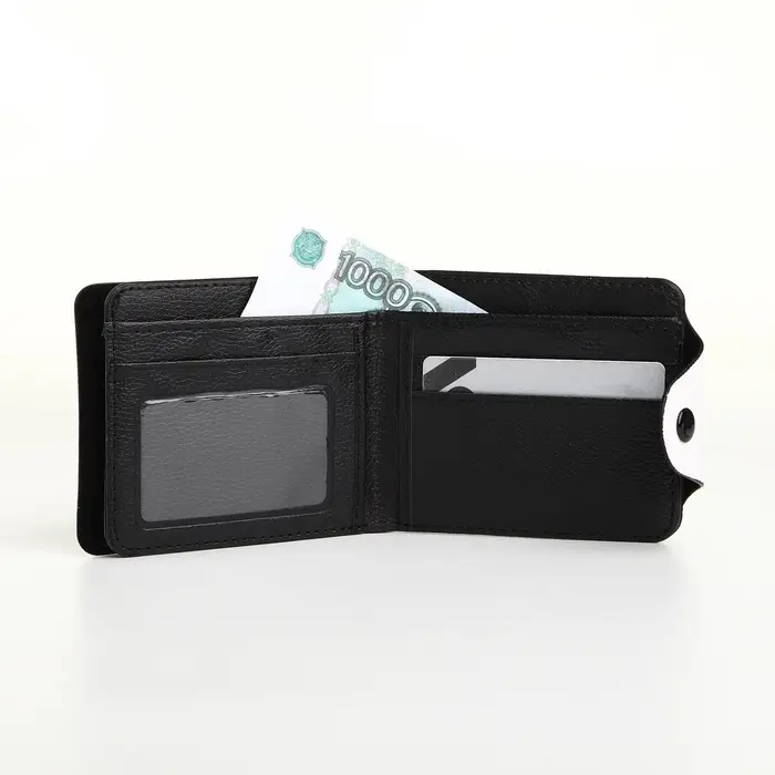 Кошелёк маленький Sleep time, детский, на кнопке, бежевый