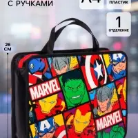 Папка с ручками пластик А4 75 мм 330&times;260 ПМ-А4-26, &laquo;Мстители&raquo;