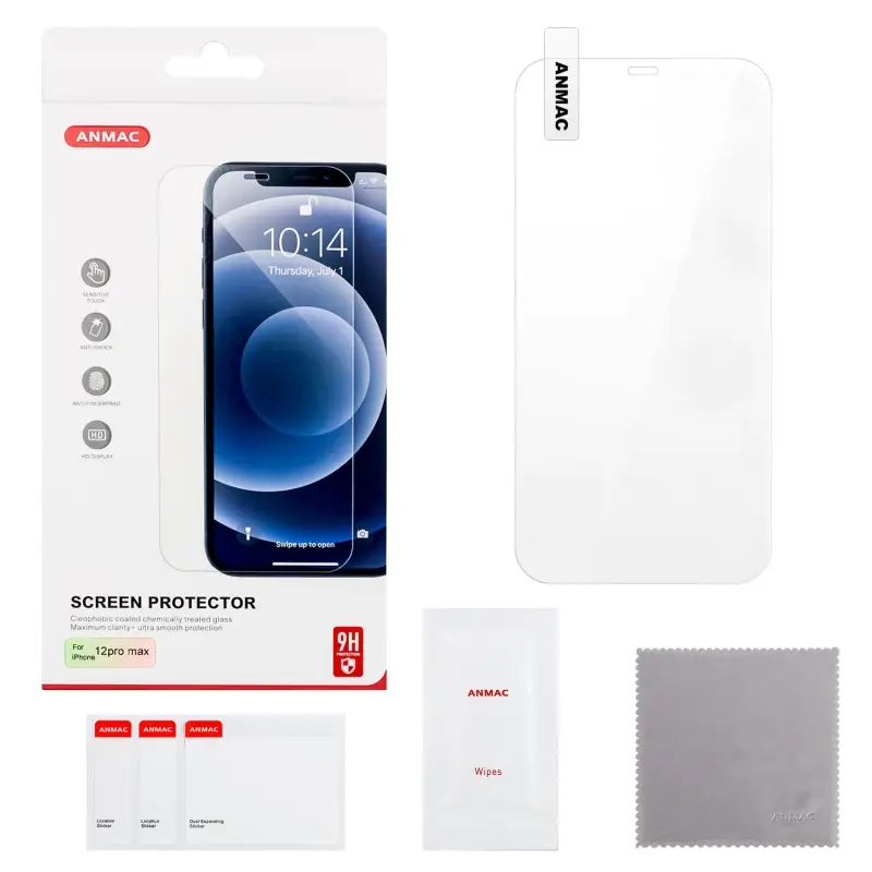 Защитное стекло iPh 12 Pro Max ANMAC Арт.1137314 Защитное стекло iPh 12 Pro Max ANMAC Арт.1137314