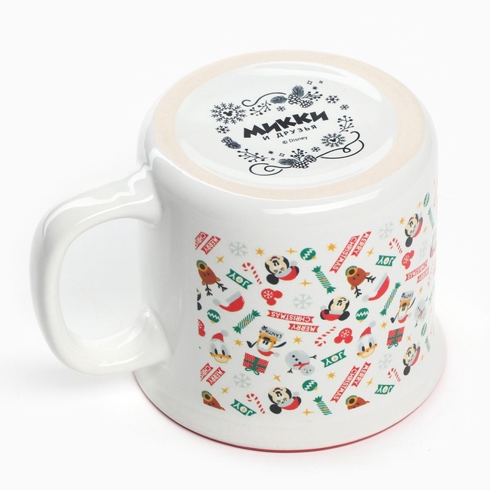 Кружка керамическая новогодняя «Merry Christmas» Микки Маус и друзья, 250 мл Кружка керамическая новогодняя «Merry Christmas» Микки Маус и друзья, 250 мл