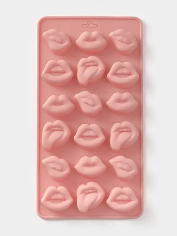Форма для льда и шоколада Форма для льда и шоколада "Губы", 20x10x1,5 см