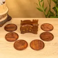 Подставка под горячее "Кошка" (набор 6 шт), 11,5х13х6,5 см, дерево шишам Подставка под горячее "Кошка" (набор 6 шт), 11,5х13х6,5 см, дерево шишам