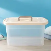 Контейнер для хранения с крышкой, 10 л, 35.5&times;23.5&times;19 см, пластик, МИКС