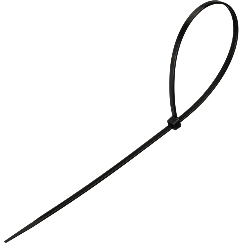 Стяжка (хомут) 300 мм x 3,6 мм,Bigtech BT-CT-300-36-B,нейлон,черн,100 шт/уп
