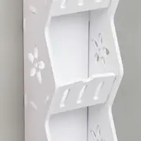 Полка для ванной комнаты, 11&times;9&times;43 см, цвет белый
