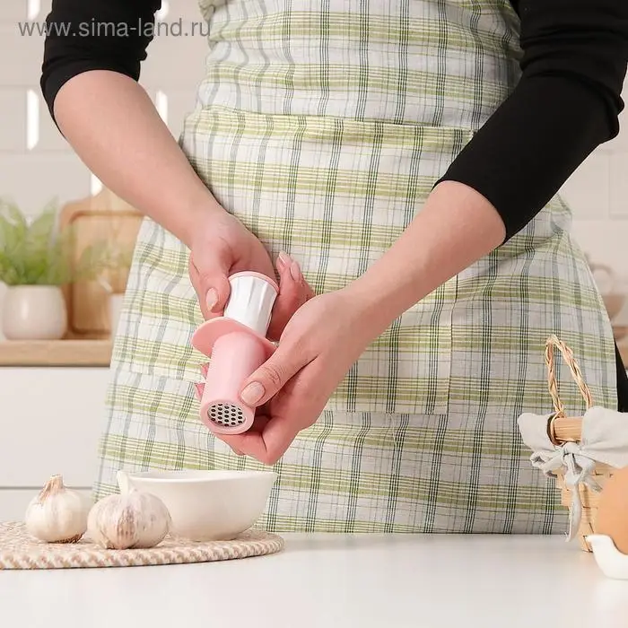Пресс для чеснока Доляна «Конус», 11 см, цвет МИКС Пресс для чеснока Доляна «Конус», 11 см, цвет МИКС