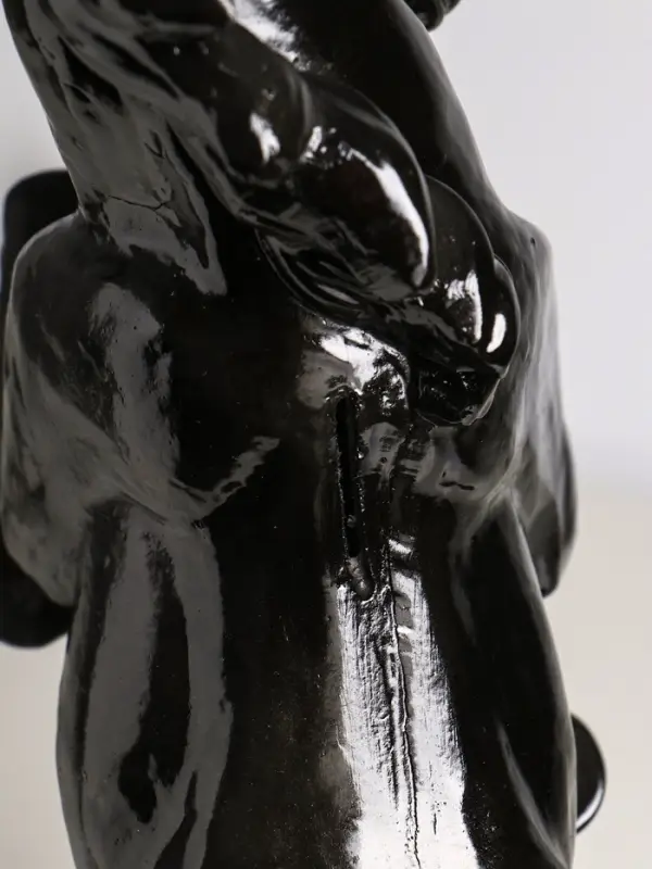 Копилка для денег &laquo;Скульптура коня&raquo;, гипс, 45 см, чёрный