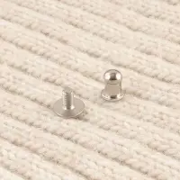 Бирка с кнопкой Made with love Арт Узор, 8&times;1.8 см, 10 шт., белая, чёрная