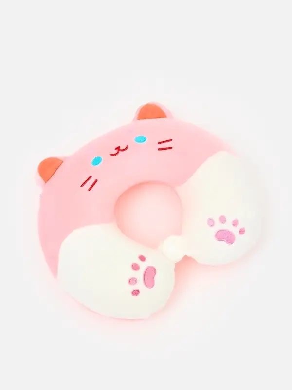 Мягкая игрушка - антистресс подголовник "Кошечка" 32 см