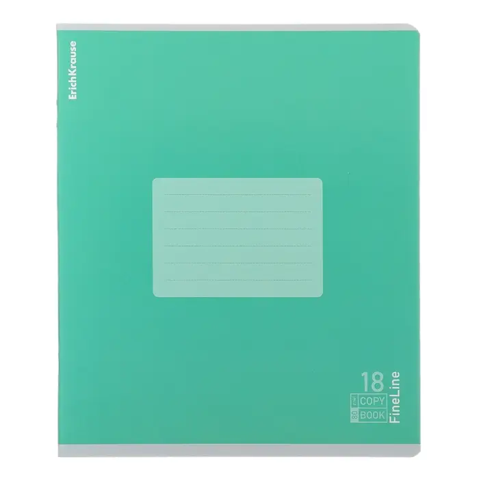 Тетрадь 18 листов в линейку, ErichKrause FineLine, обложка мелованный картон, МИКС