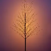 Дерево светодиодное 150 см, 1000 LED, постоянное свечение, 31 В, свечение янтарно-белое