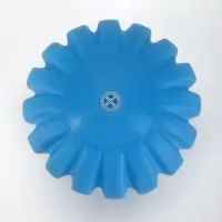 Игрушка для собак &laquo;Мяч с отсечками&raquo;, 6 см, пищащая, синяя