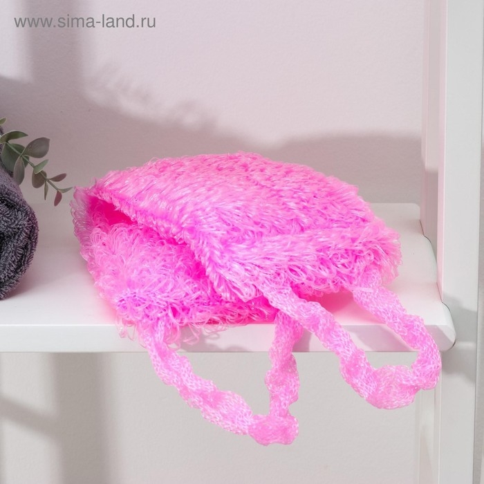 Мочалка для тела Доляна «Демидовская», 15×40 см, МИКС