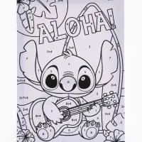 Картина по номерам для детей &laquo;Монстрик&raquo;, 15&times;21 см