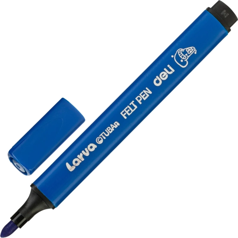 Фломастеры набор Deli  Larva вентилируемый 12цв.  Европодвес, EC153-12