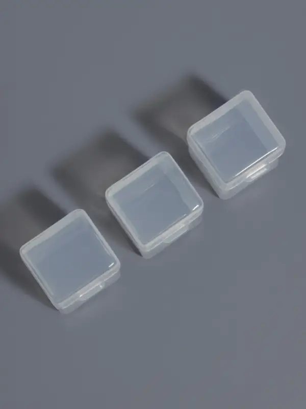 Контейнеры для хранения мелочей, 2.5×2.3×3.4 см, 3 шт., прозрачные