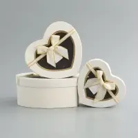 Набор коробок 3 в 1 сердца 22 х 20 х 9;  18.5 х 17 х 7.5; 16 х 14 х 6 см