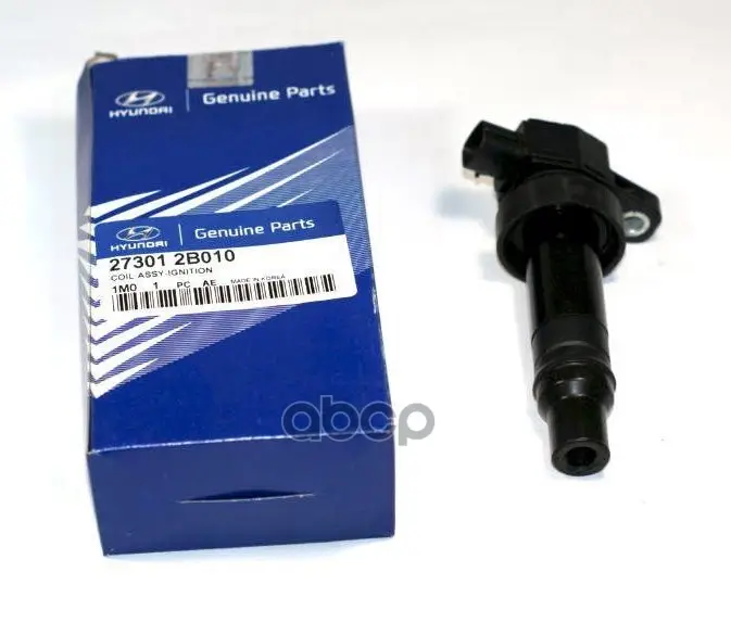Катушка зажигания KIA RIO 11-/CEED 10-/HYUNDAI SOLARIS 10-/CRETA 15-/AVANTE 10-/ELANTRA 10- 1,6 G4FG Hyundai-KIA арт. 27301-2...