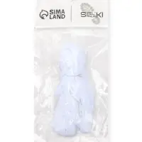 Шнурки для обуви, пара, широкие, 10 мм, 120 см, белые