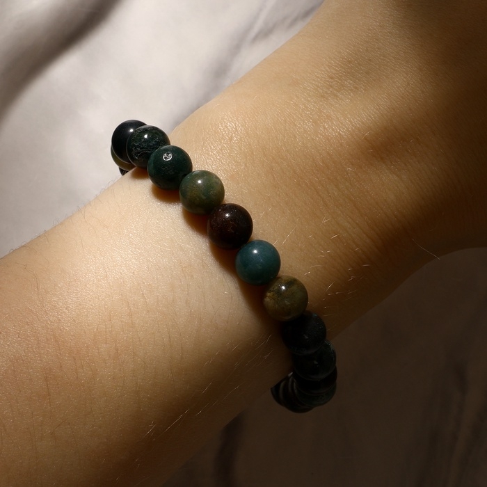 Браслет шар №8 «Яшма зелёная», 5,5 см Браслет шар №8 «Яшма зелёная», 5,5 см