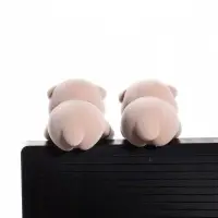 Мини - фигурка на монитор &laquo;Выдры с рыбкой&raquo;, набор 2 шт., 4.7&times;4.5&times;4 см