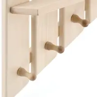 Полка - вешалка "Зебра" 3 крючка 33х51х10 см