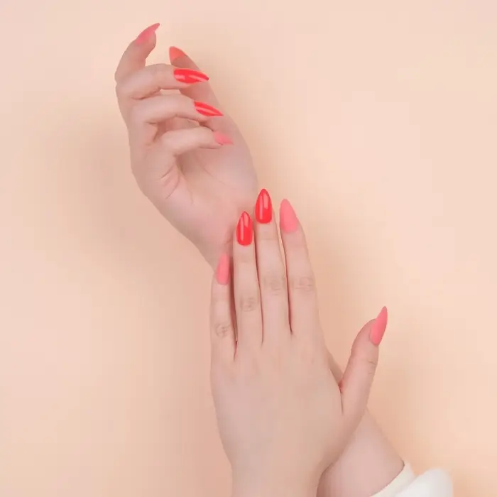 Накладные ногти, 24 шт., с клеевыми пластинами, форма миндаль, цвет неоновые/матовые, розовые