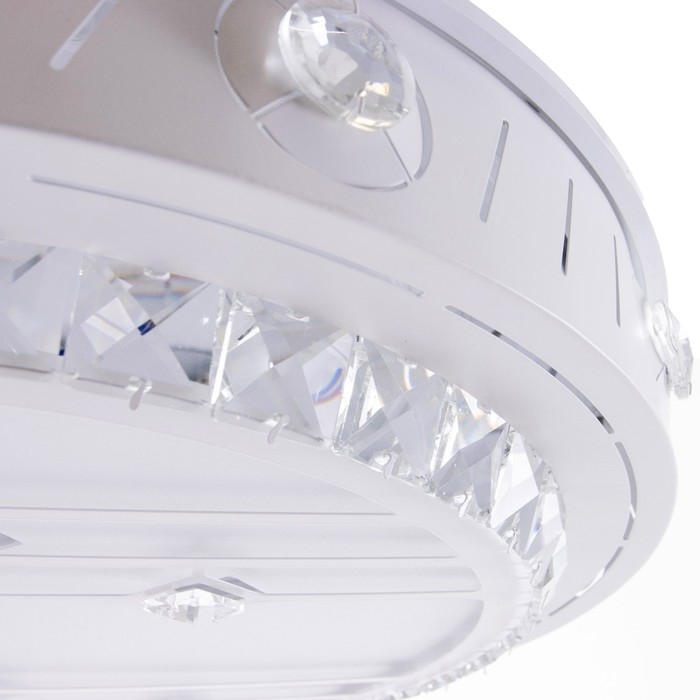 Люстра с ПДУ 1234/1 LED 95Вт 3000-6000К белый 50х50х9 см BayerLux