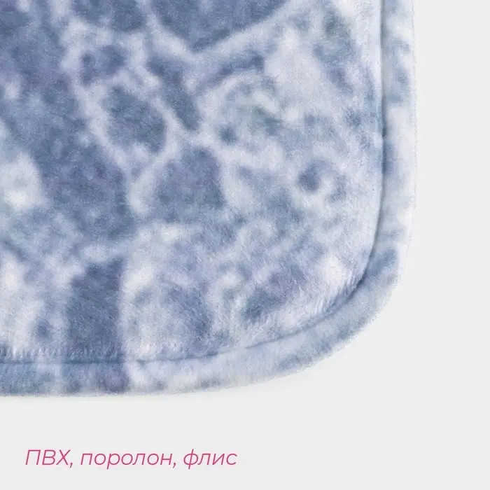 Коврик для ванной и туалета Доляна &laquo;Мрамор&raquo;, 45&times;120 см