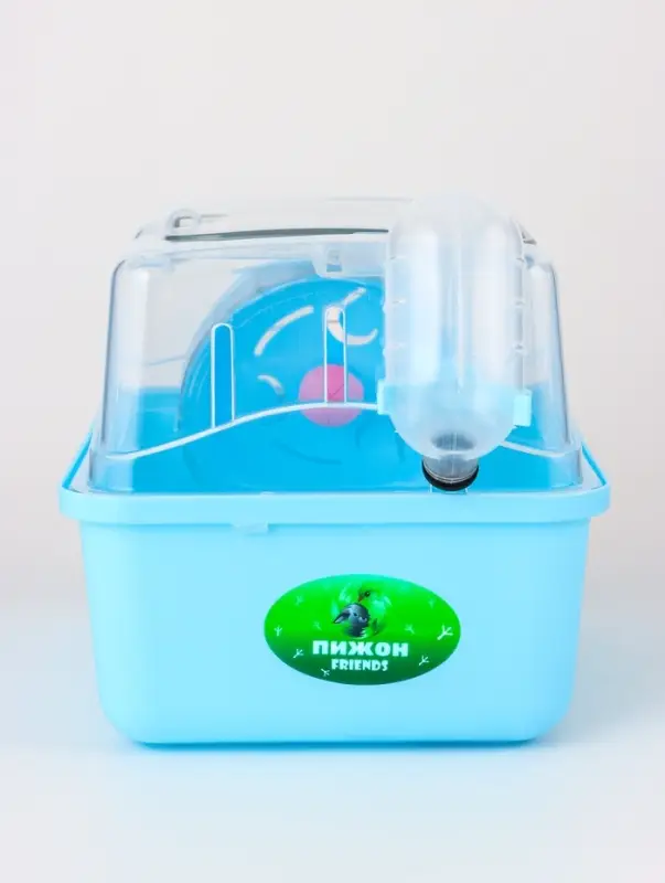 Клетка-переноска для грызунов, 23 х 17 х 16 см, бирюзовая