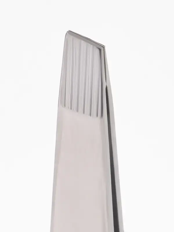 Пинцет для бровей профессиональный, скошенный, широкий, 9.6 см