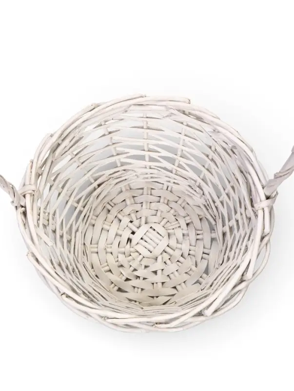 Набор корзин 2 шт, 27х77х17, 19х19х13,  лоза белый